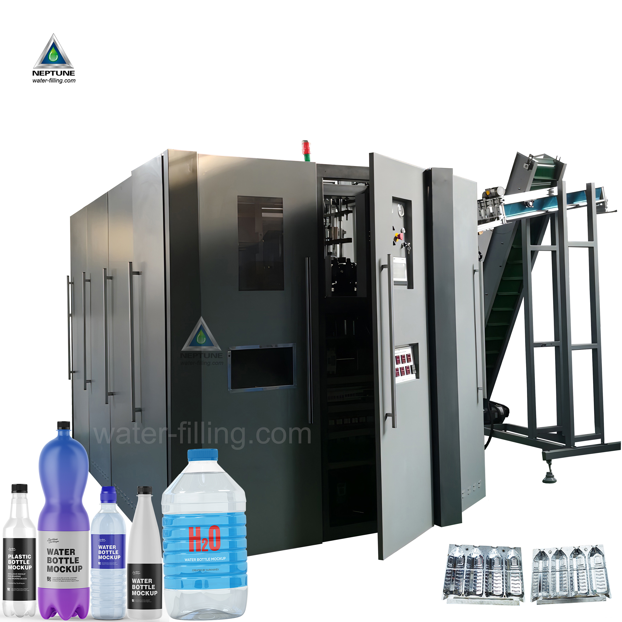 4000BPH Automatic Bottled Water Plant 5 4000BPH bottle blow molding machine making machine