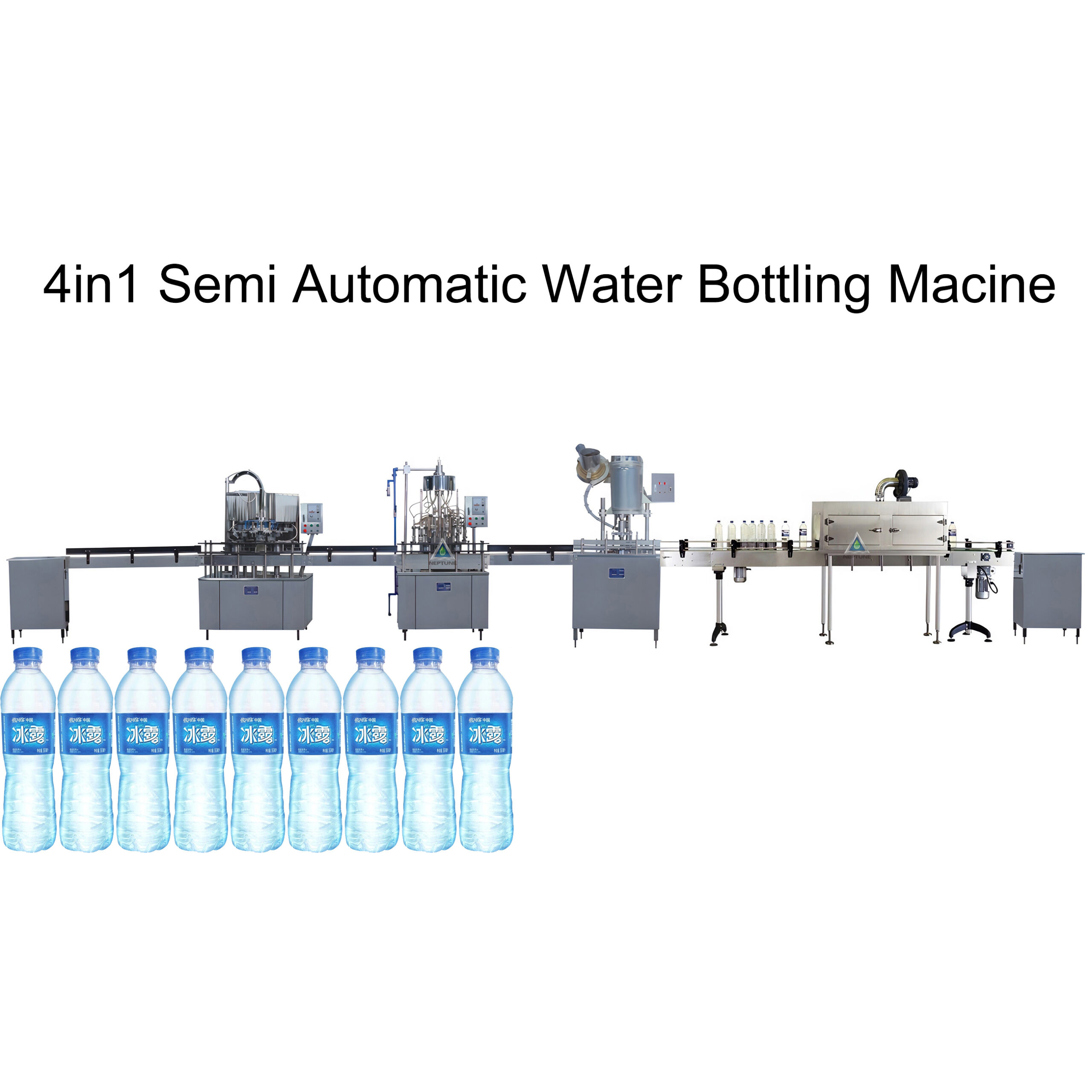 Water Filling Machine 16 4in1 Semi Automatic Water Bottling Machine With bottled water scaled