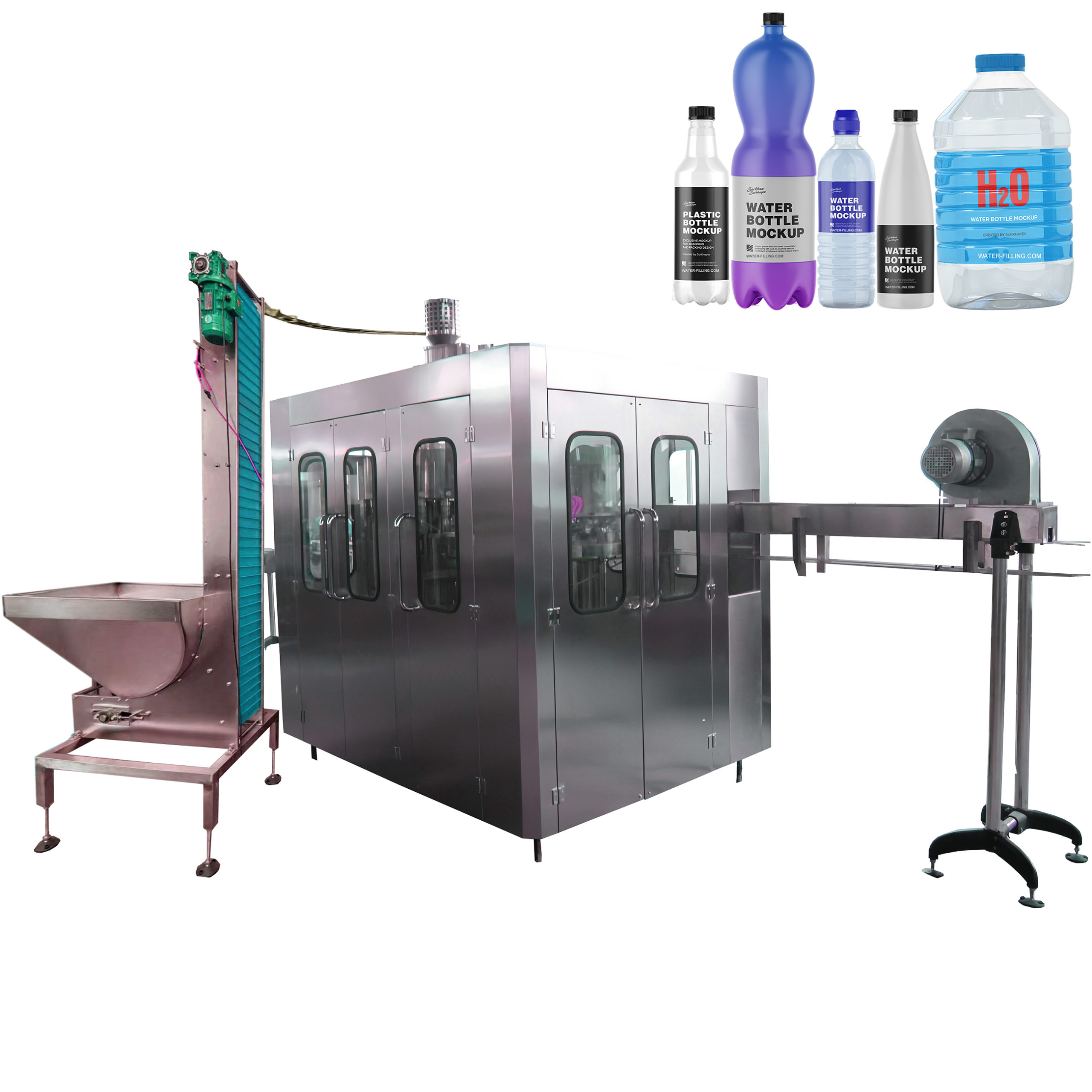 3in1 bottled water filling machine