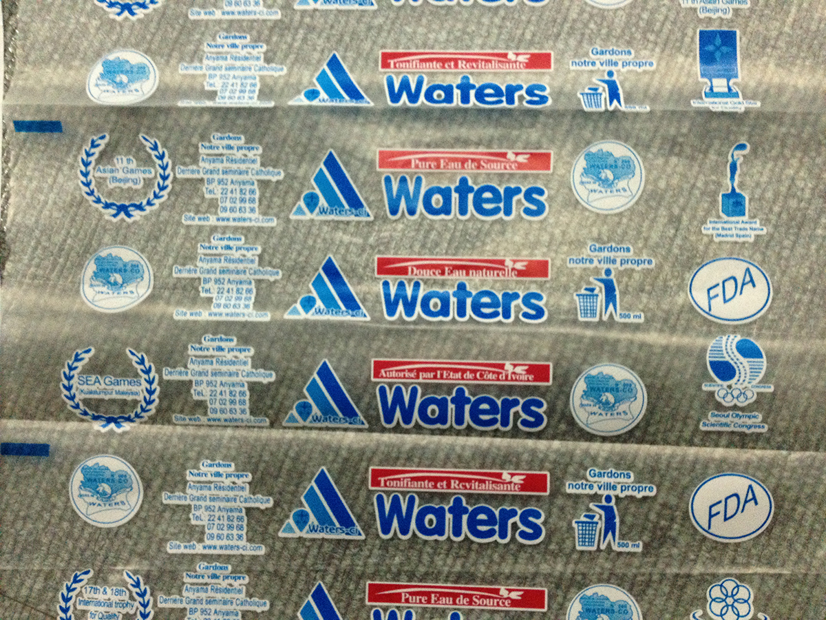 500ml Sachet Water Making Machine 10 pure water sachet water color code