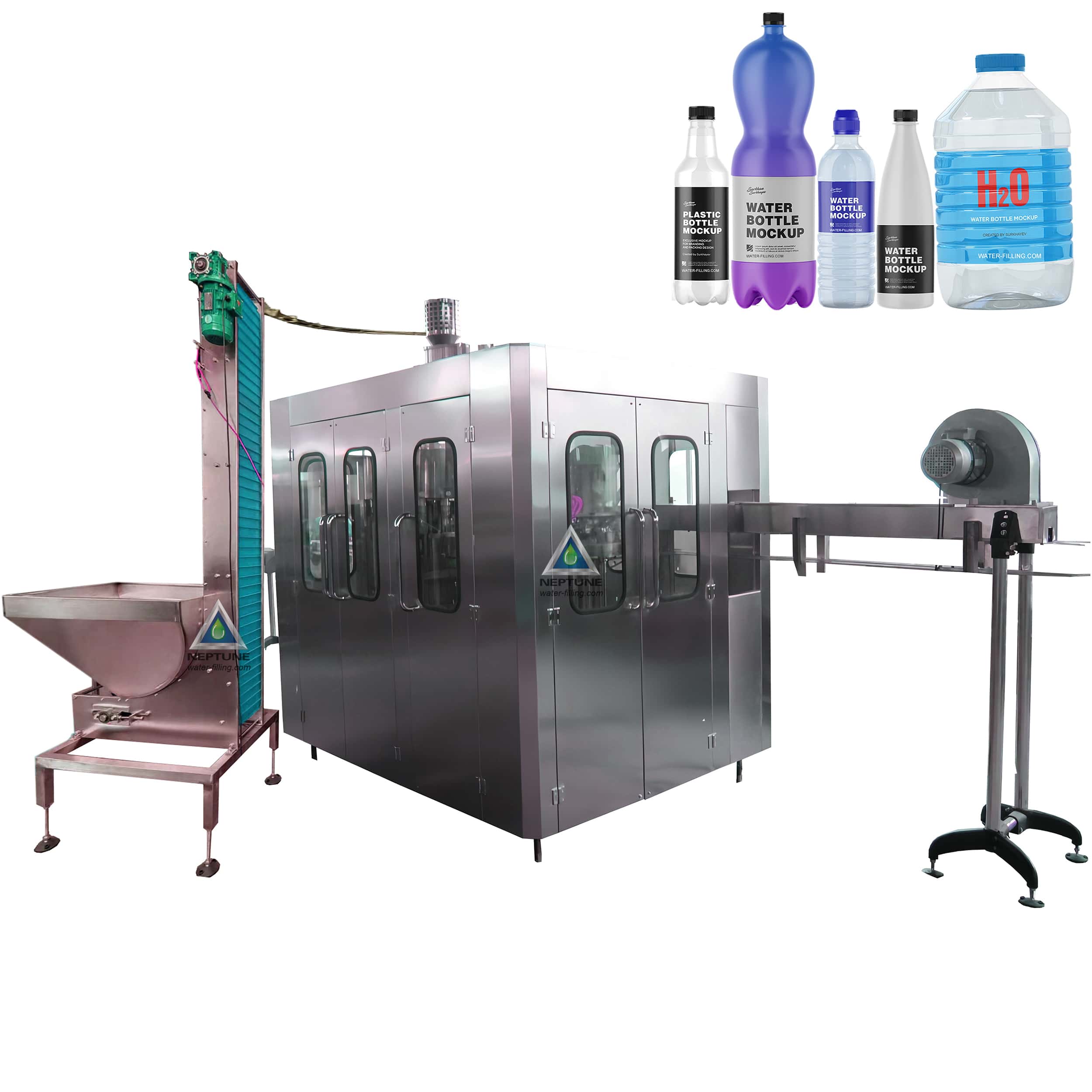 All-In-One Filling: 4000BPH Water Bottling Machine 3IN1 monoblock 1 water bottling machine 3in1