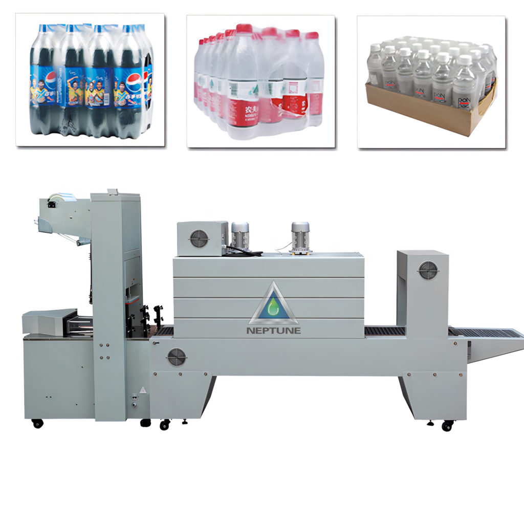 FIRST START: 1000BPH Small Water Bottling Plant 7 wrapping shrink package machine for plastic bottle water and beverage bottle